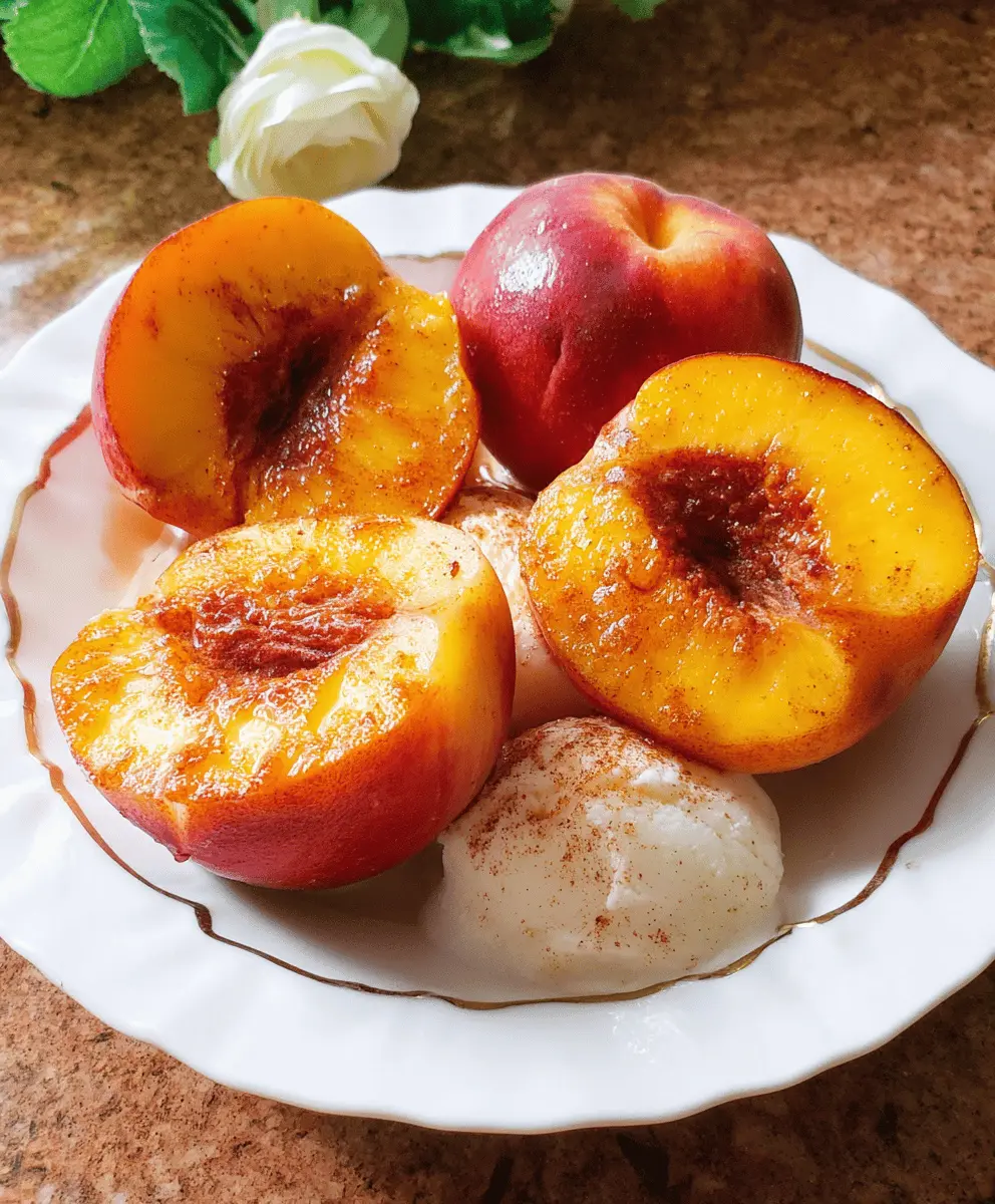 Easy Air Fryer Peaches Recipe