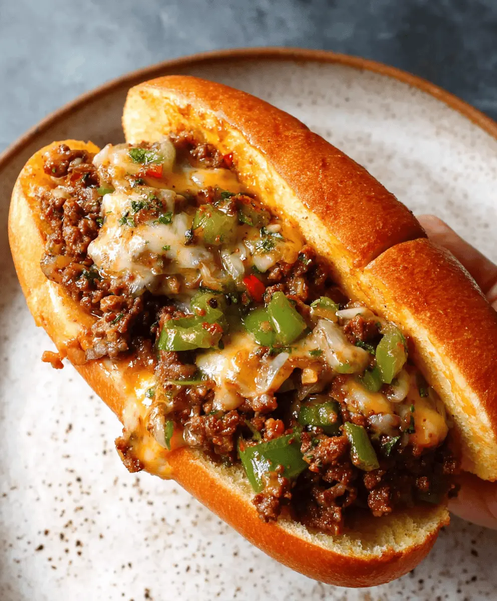 Easy Philly Cheesesteak Sloppy Joes Recipe