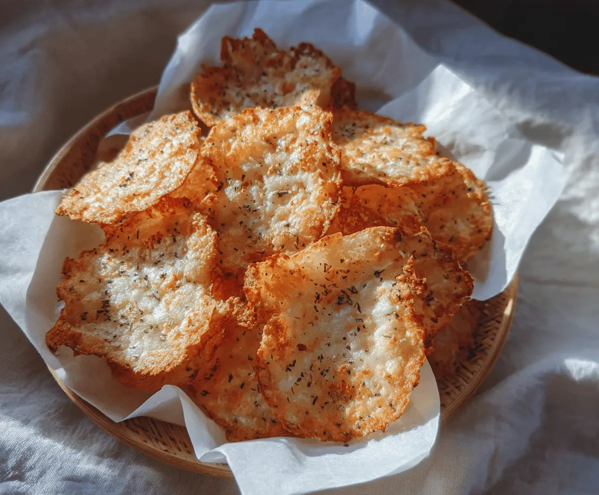 Easy Crispy Cottage Cheese Chips Recipe