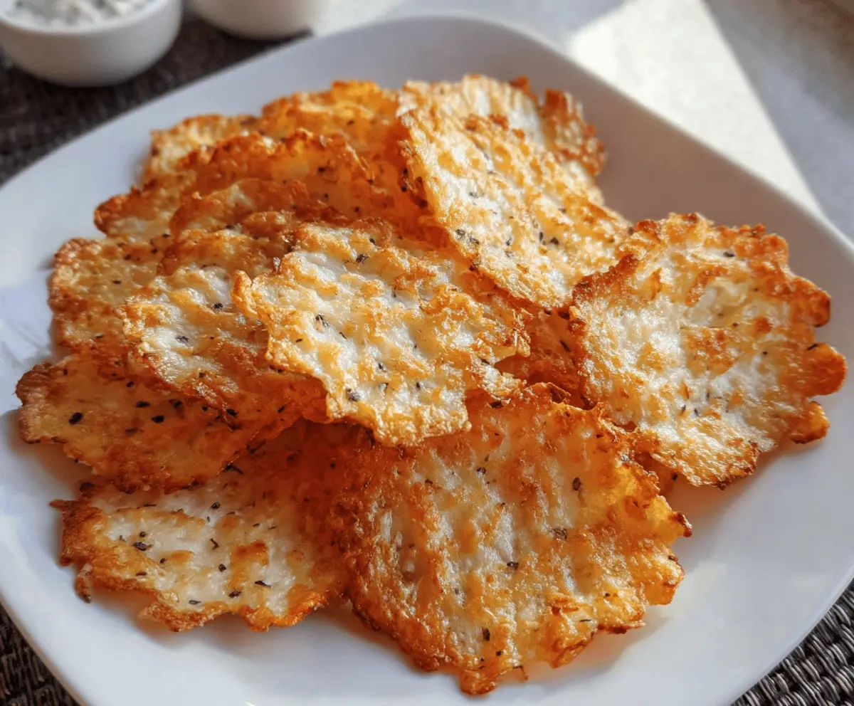 Easy Crispy Cottage Cheese Chips Recipe