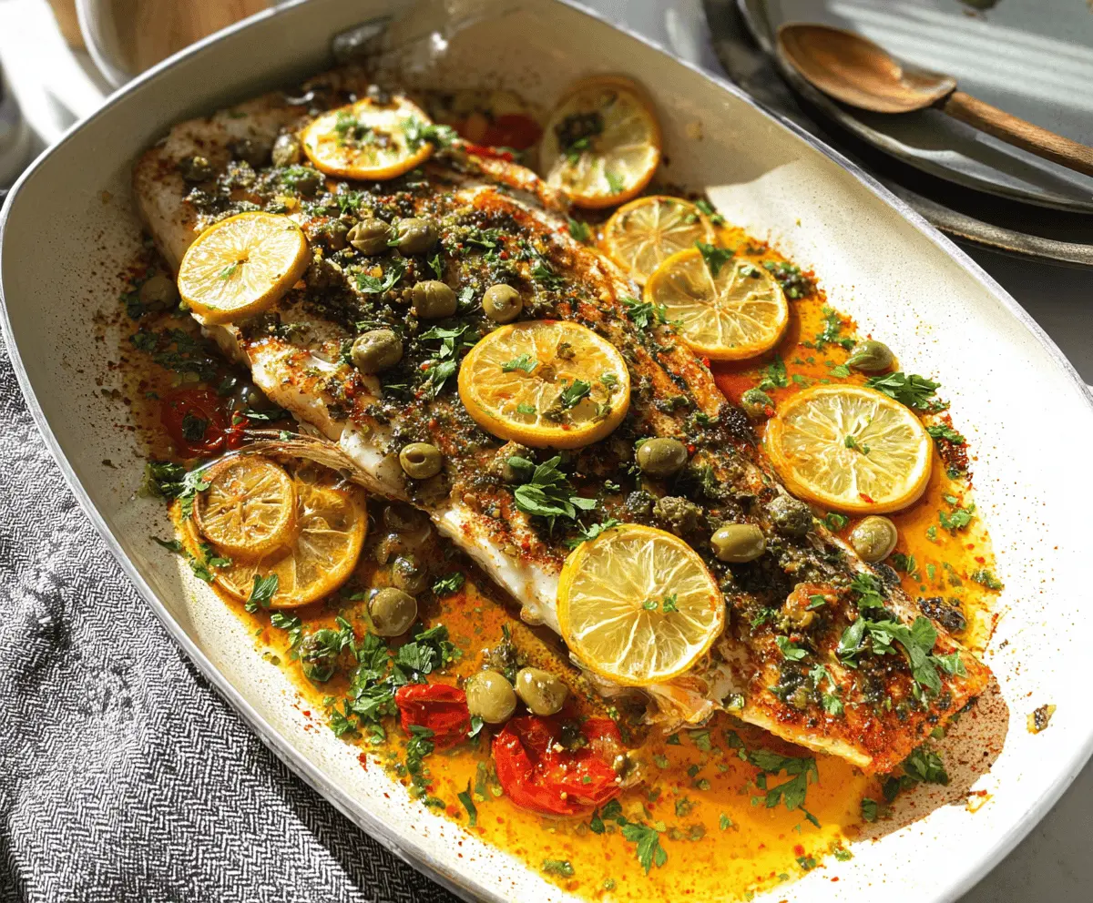 Easy Mediterranean Baked Fish Recipe