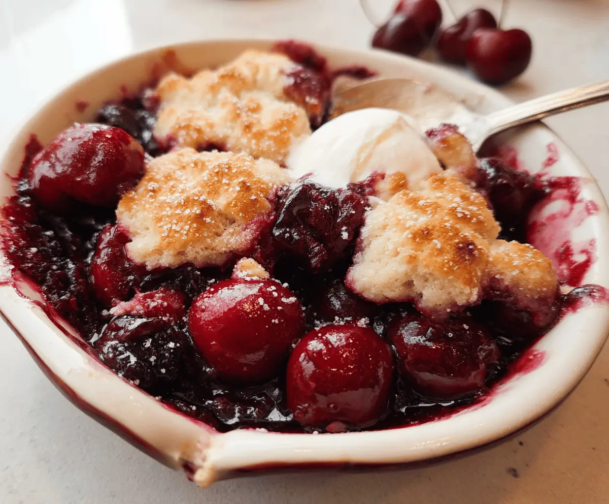 Easy Sweet Cherry Cobbler Recipe for Beginners
