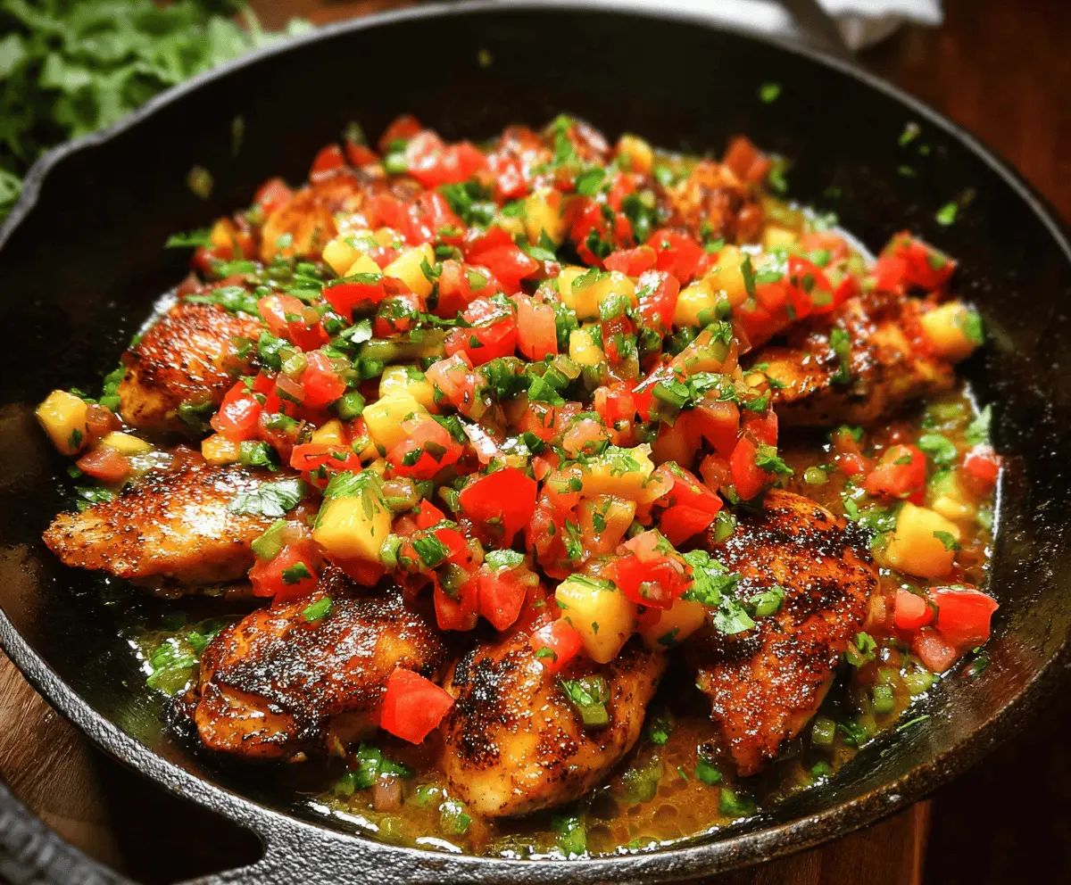 Easy Peach Salsa Chicken Recipe