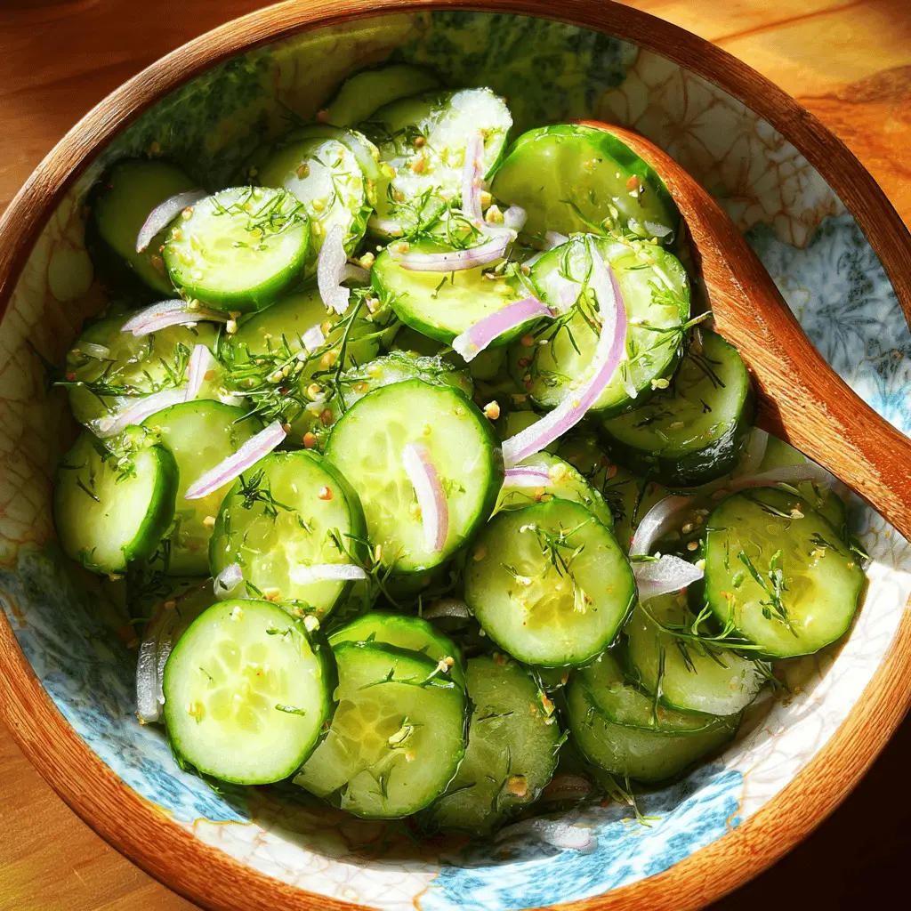 Easy Refreshing Cucumber Salad Recipe