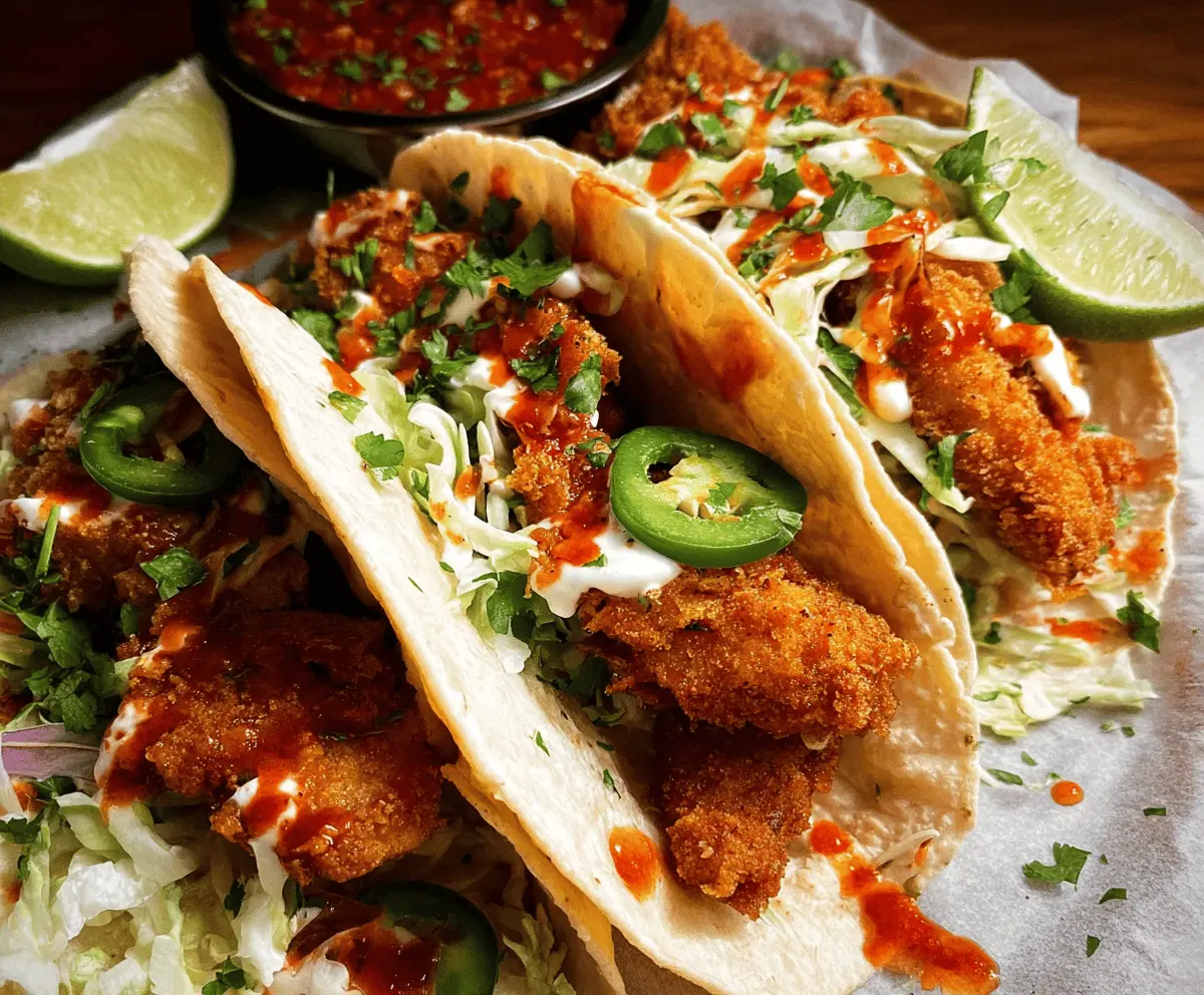 Easy Crispy Chicken Tacos Recipe