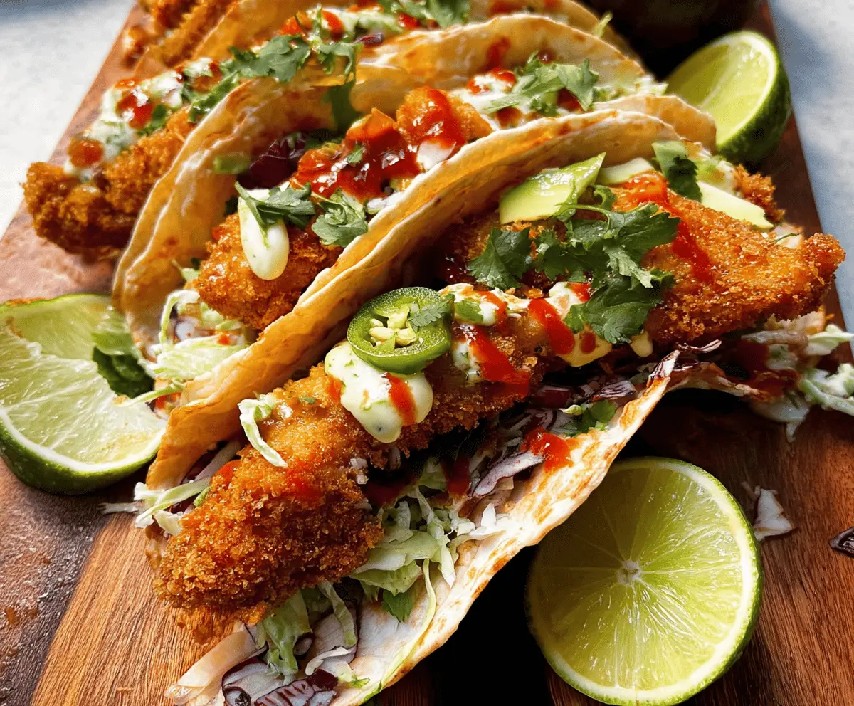 Easy Crispy Chicken Tacos Recipe