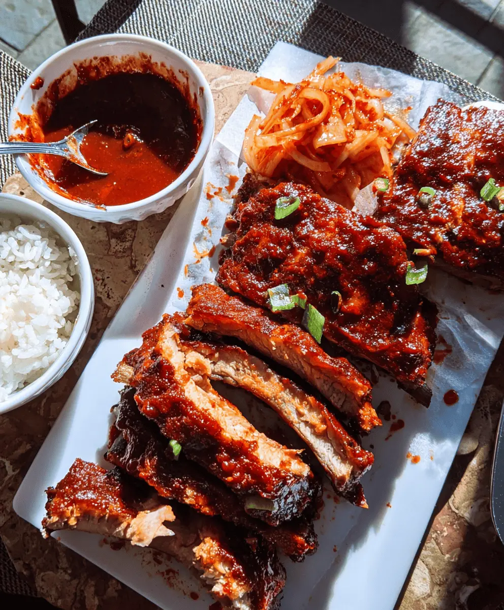Easy Spicy Gochujang Pork Ribs Recipe