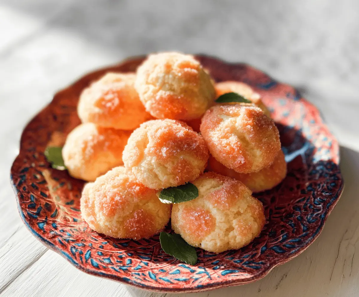 Easy Orange Ricotta Peach Cookies Recipe