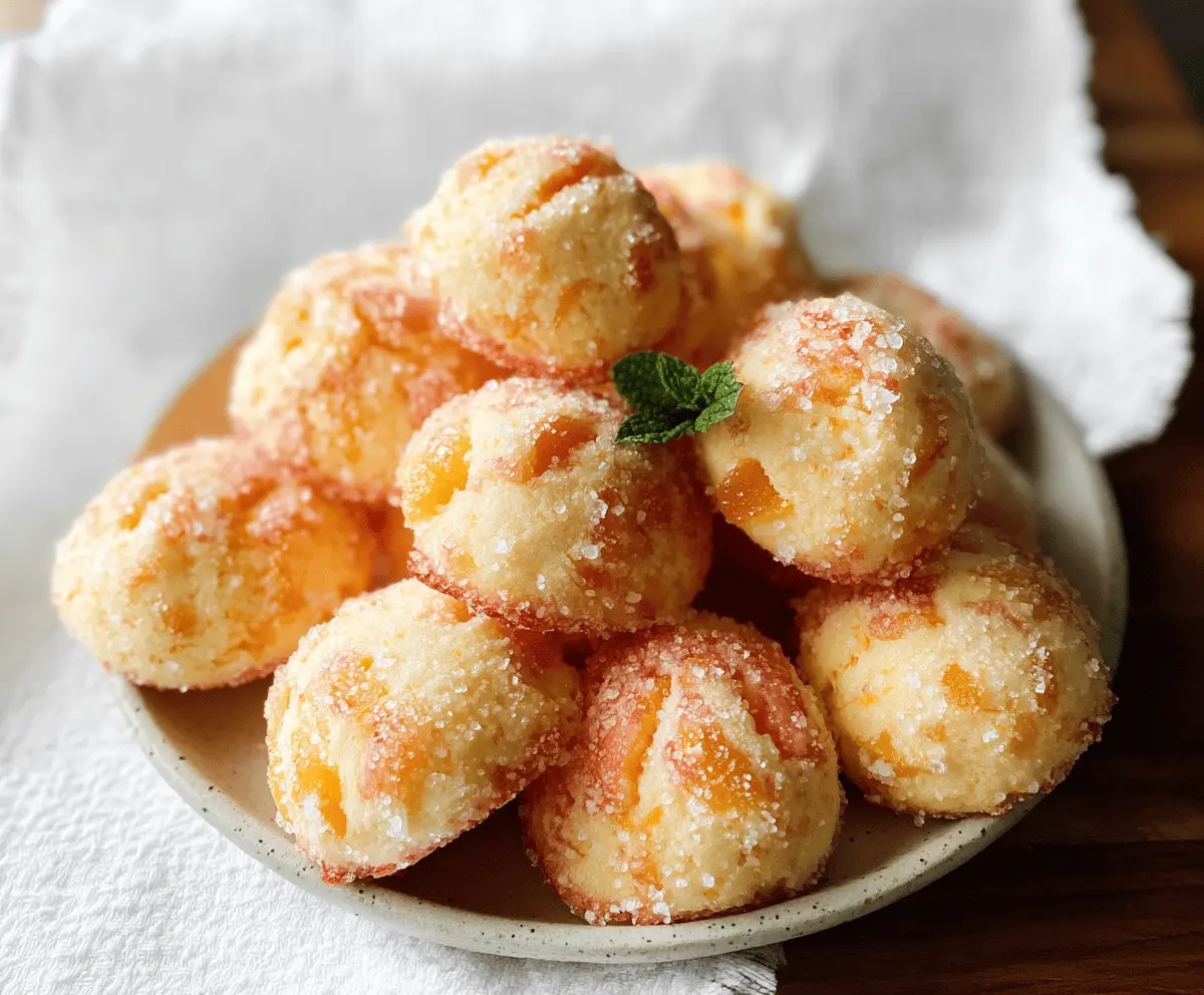Easy Orange Ricotta Peach Cookies Recipe