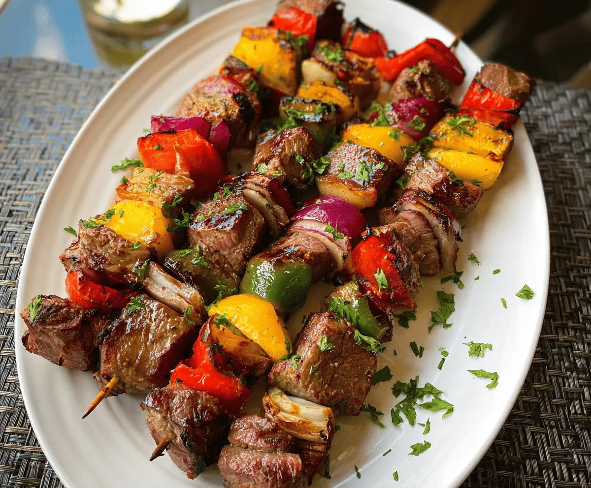 Easy Flavorful Beef Kabobs Recipe
