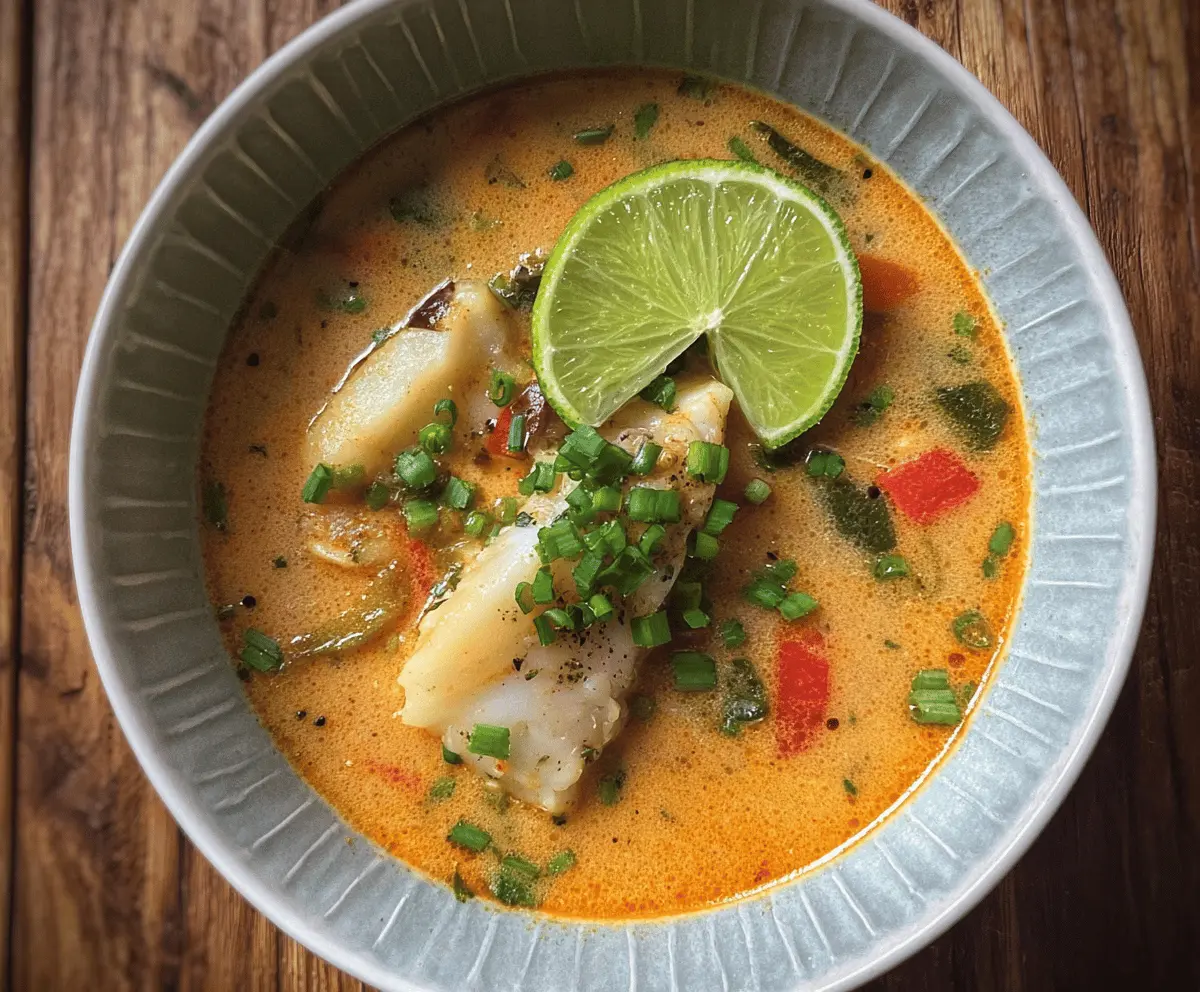 Easy Zesty Coconut Lime Fish Soup Recipe