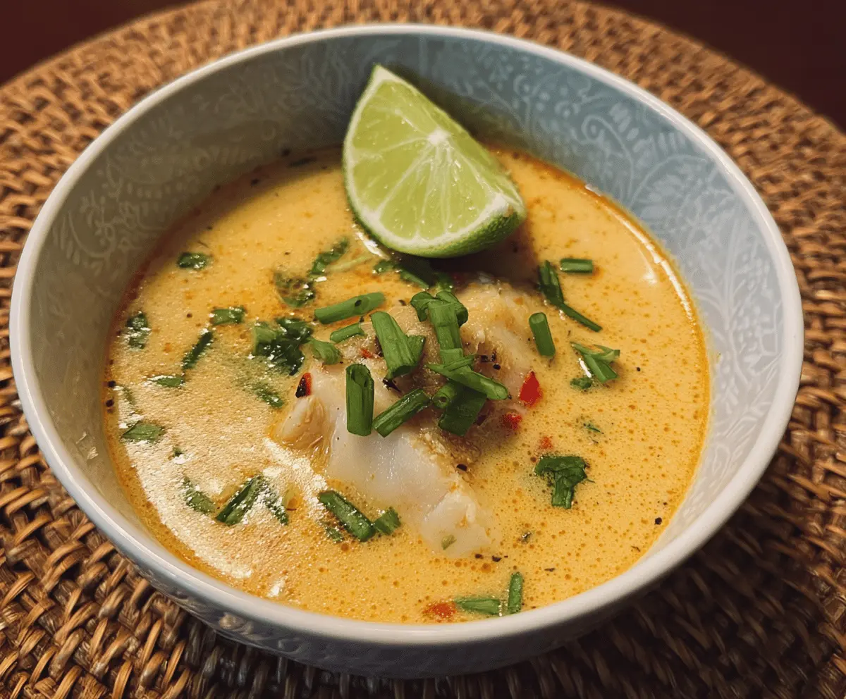 Easy Zesty Coconut Lime Fish Soup Recipe