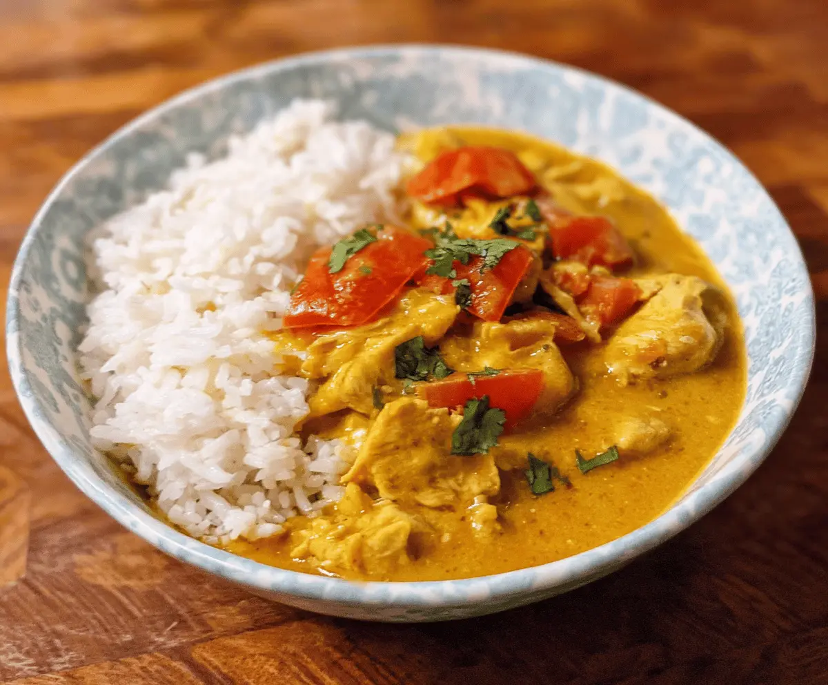 Easy Crockpot Coconut Curry Chicken Recipe