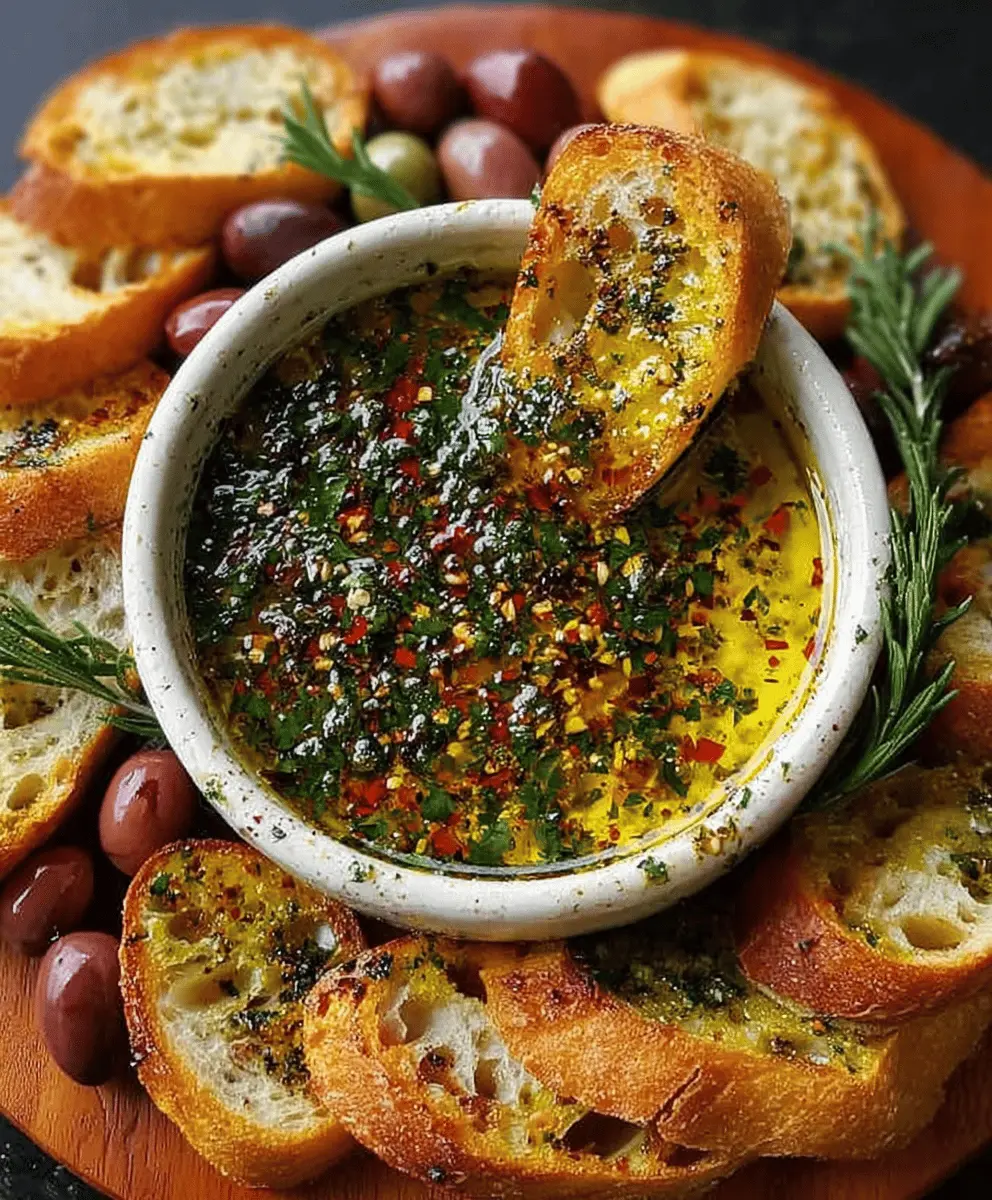 Easy Irresistible Olive Oil Bread Dip Recipe