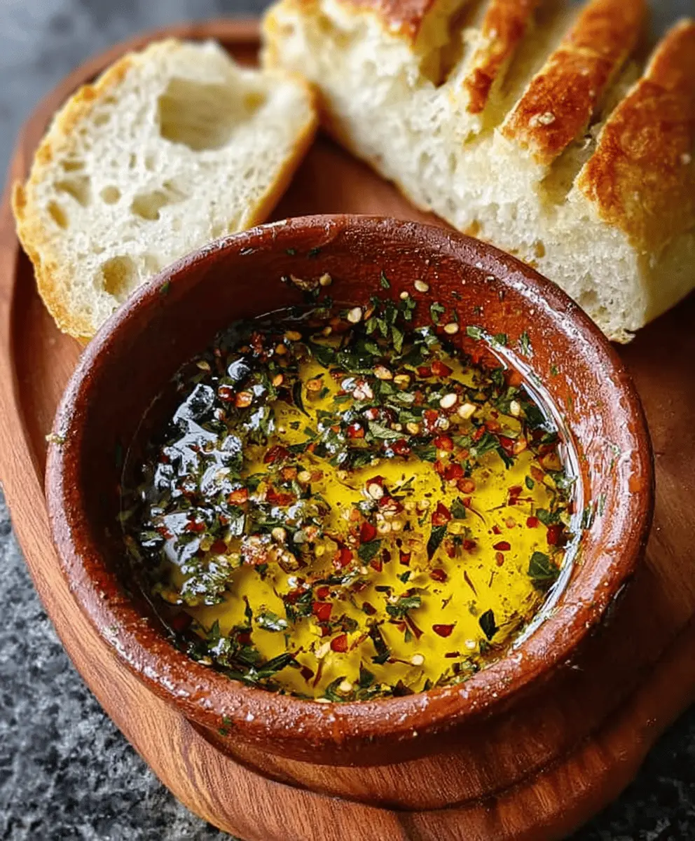 Easy Irresistible Olive Oil Bread Dip Recipe