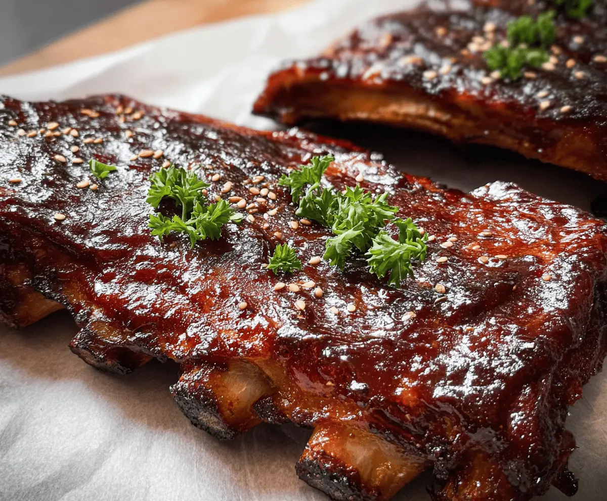 Easy Sweet and Sticky BBQ Ribs Recipe