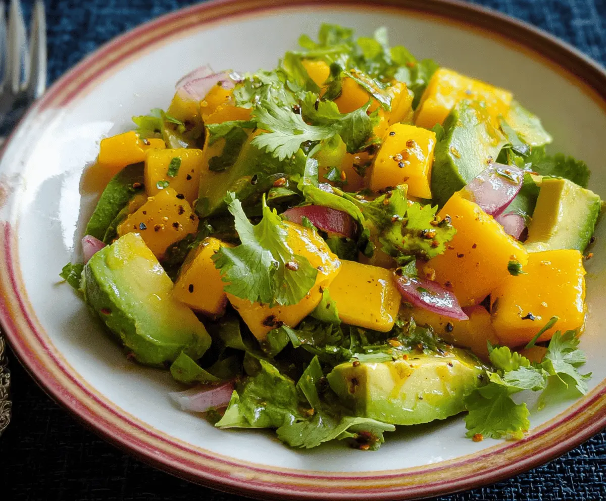 Easy Avocado Mango Salad Recipe for Summer