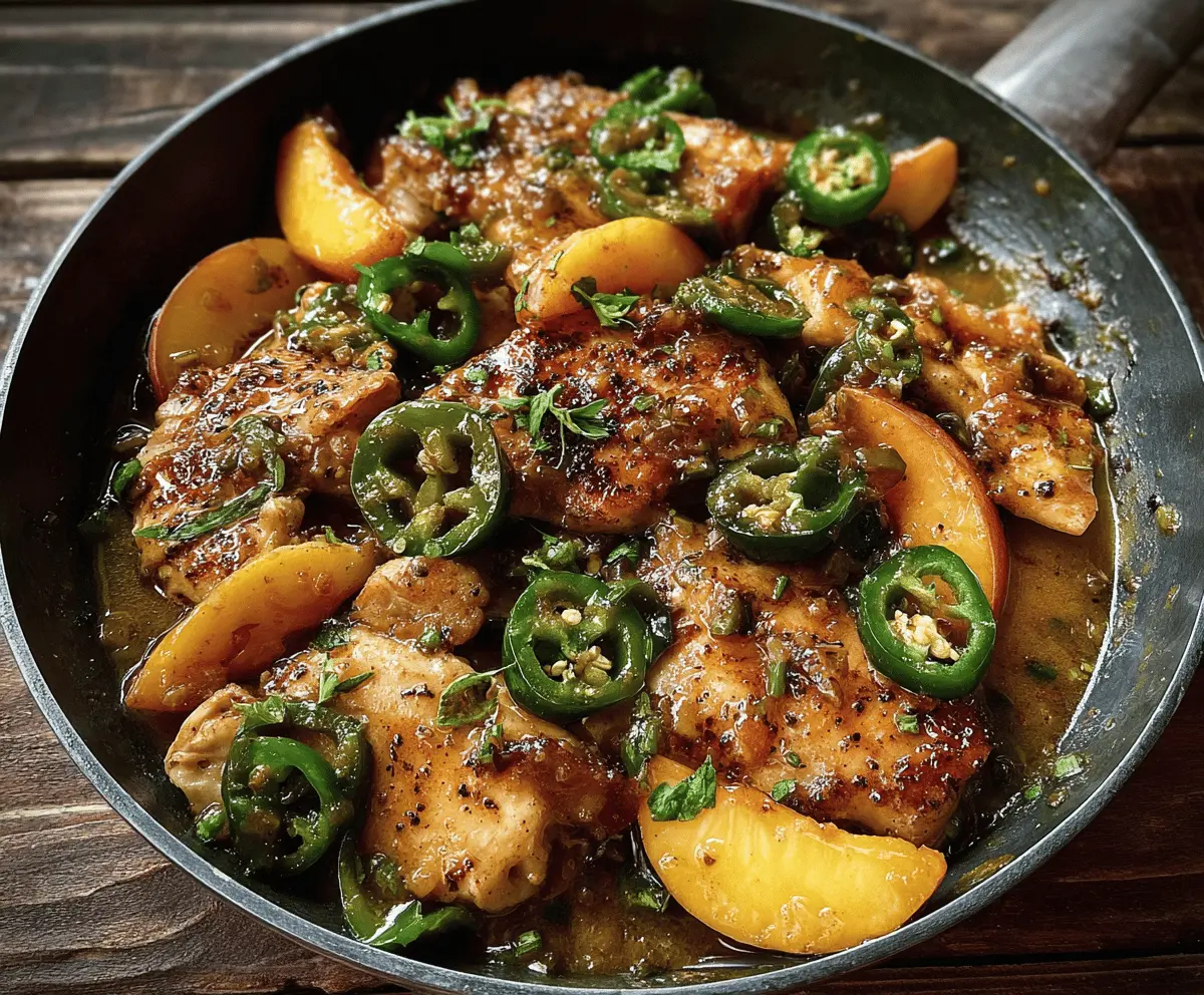 Easy Jalapeno Peach Chicken Recipe