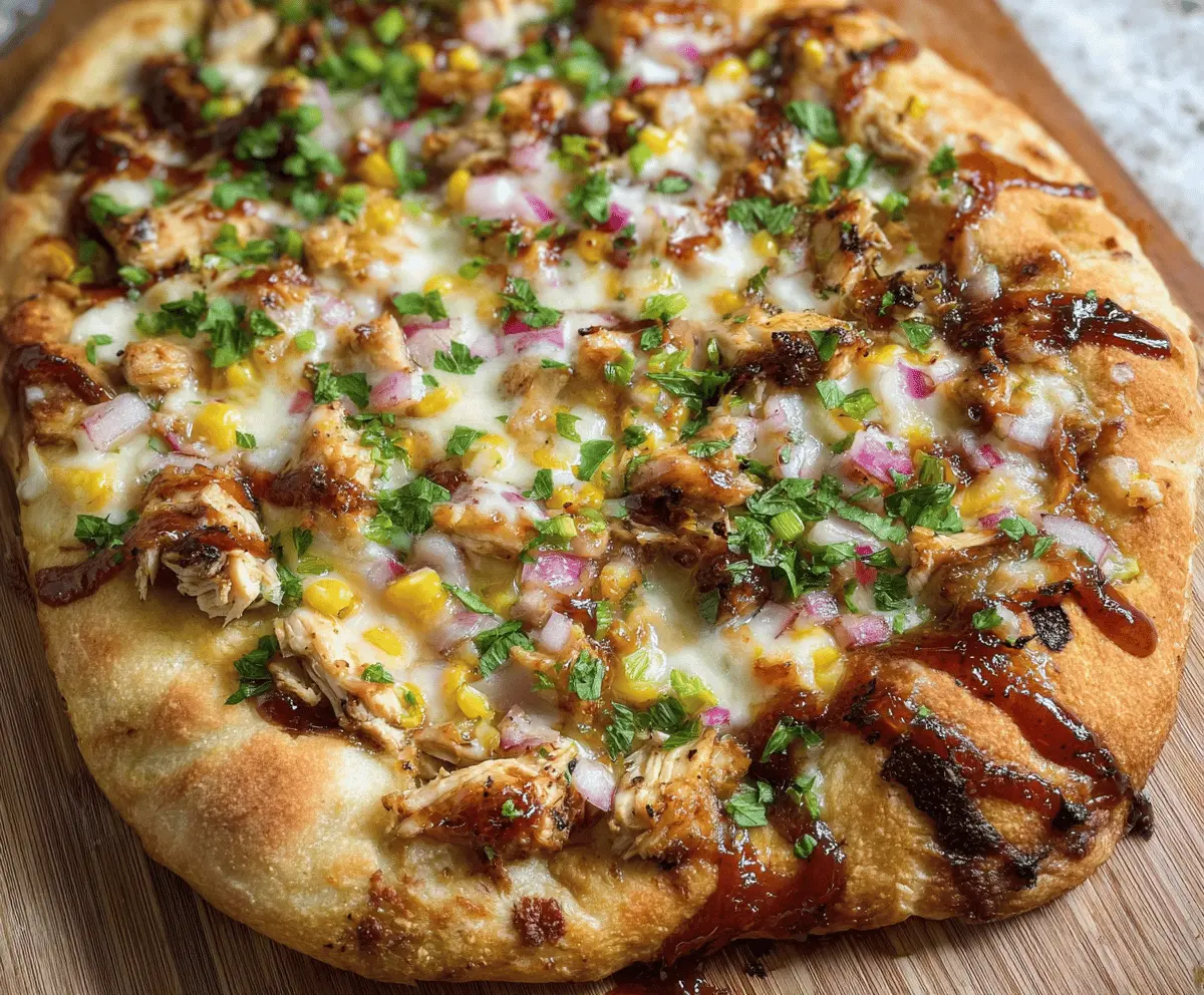 Easy Grilled BBQ Chicken Pizza for Summer