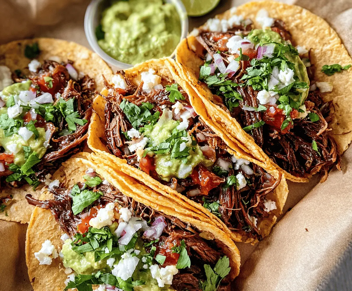 Easy Slow Cooker Chuck Roast Tacos Recipe