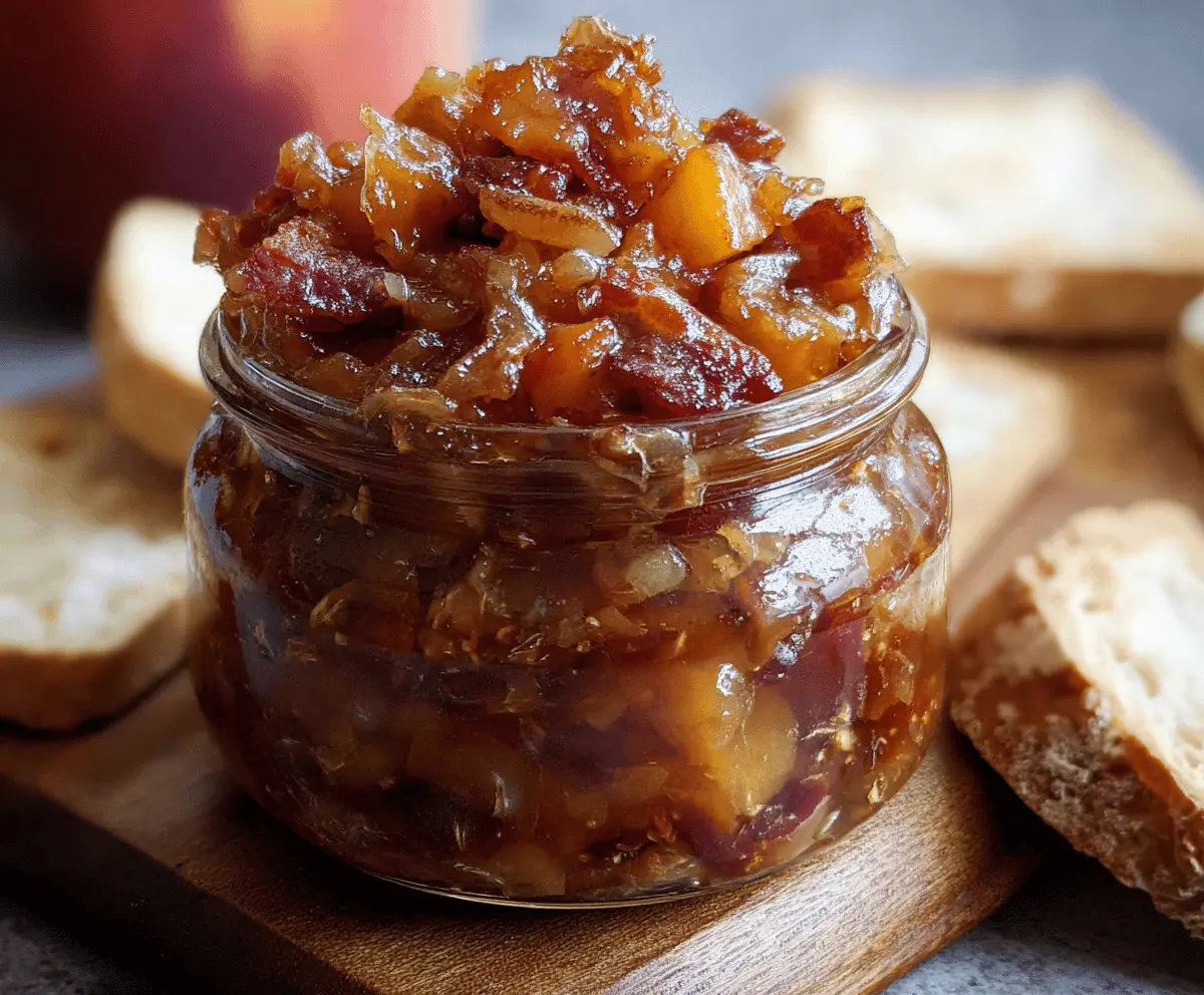 Easy Peach Bacon Jam Recipe for Snacks