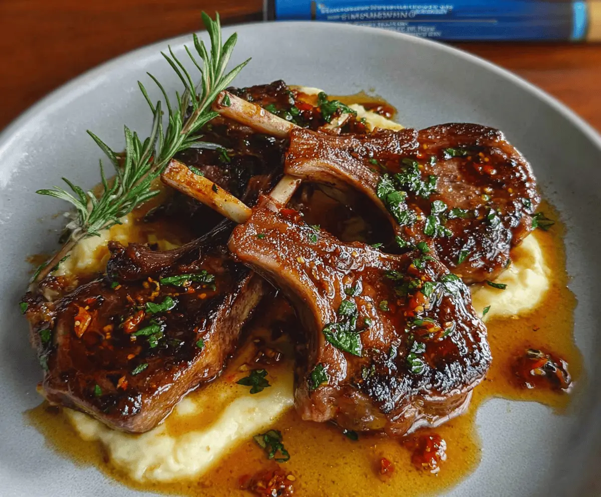 Easy Honey Garlic Glazed Lamb Chops Recipe