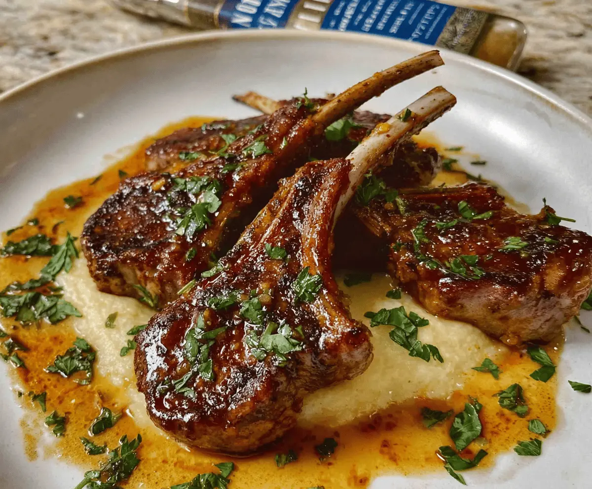 Easy Honey Garlic Glazed Lamb Chops Recipe