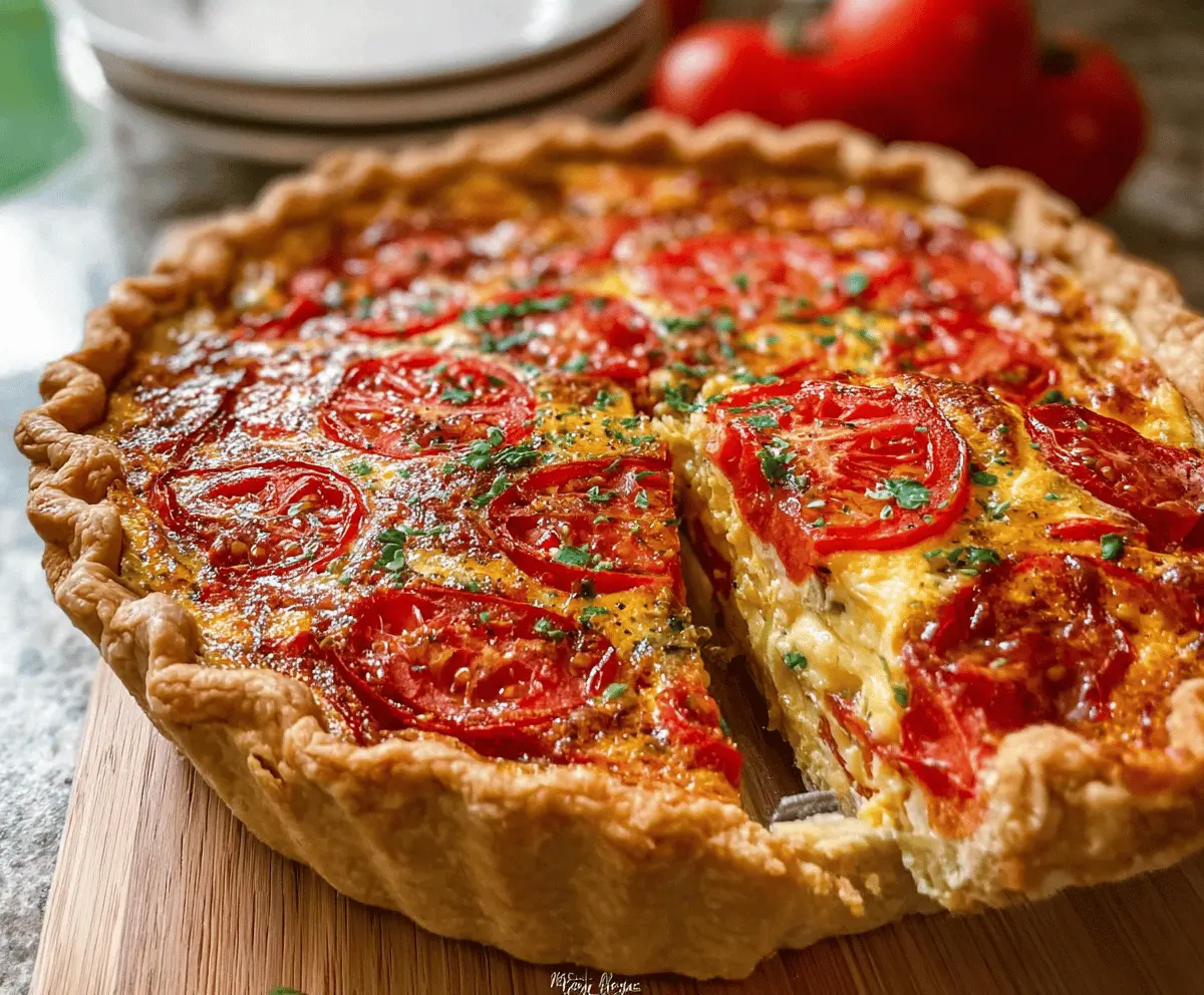 The Best Easy and Cheesy Tomato Pie Recipe
