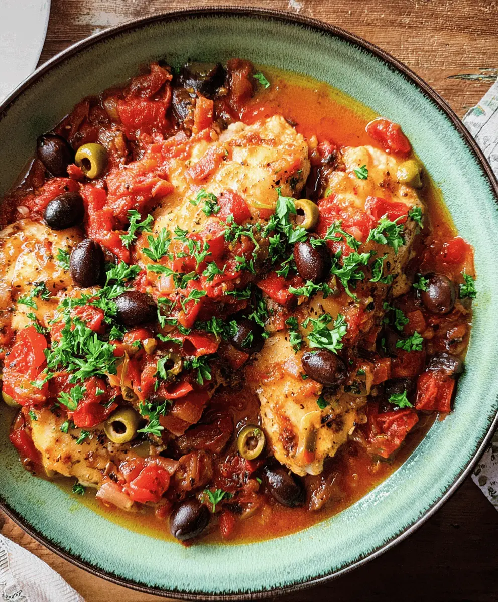 Easy Savory Fish Puttanesca Mediterranean Recipe