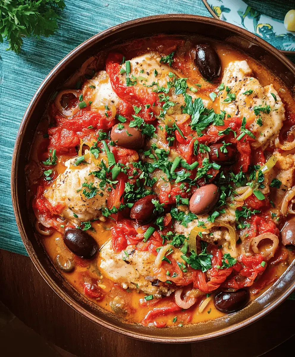 Easy Savory Fish Puttanesca Mediterranean Recipe