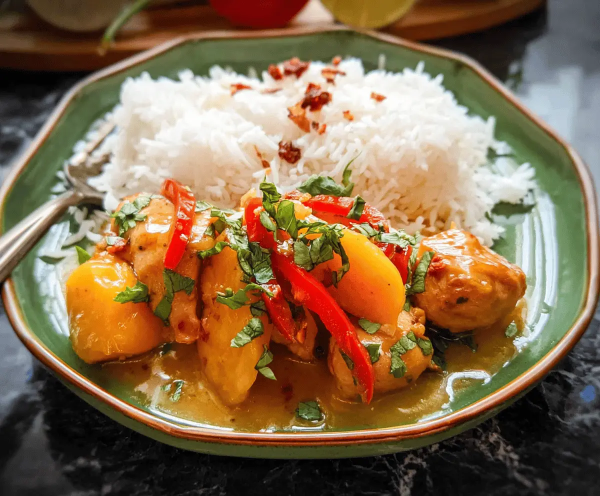 Easy Thai Peach Chicken Recipe