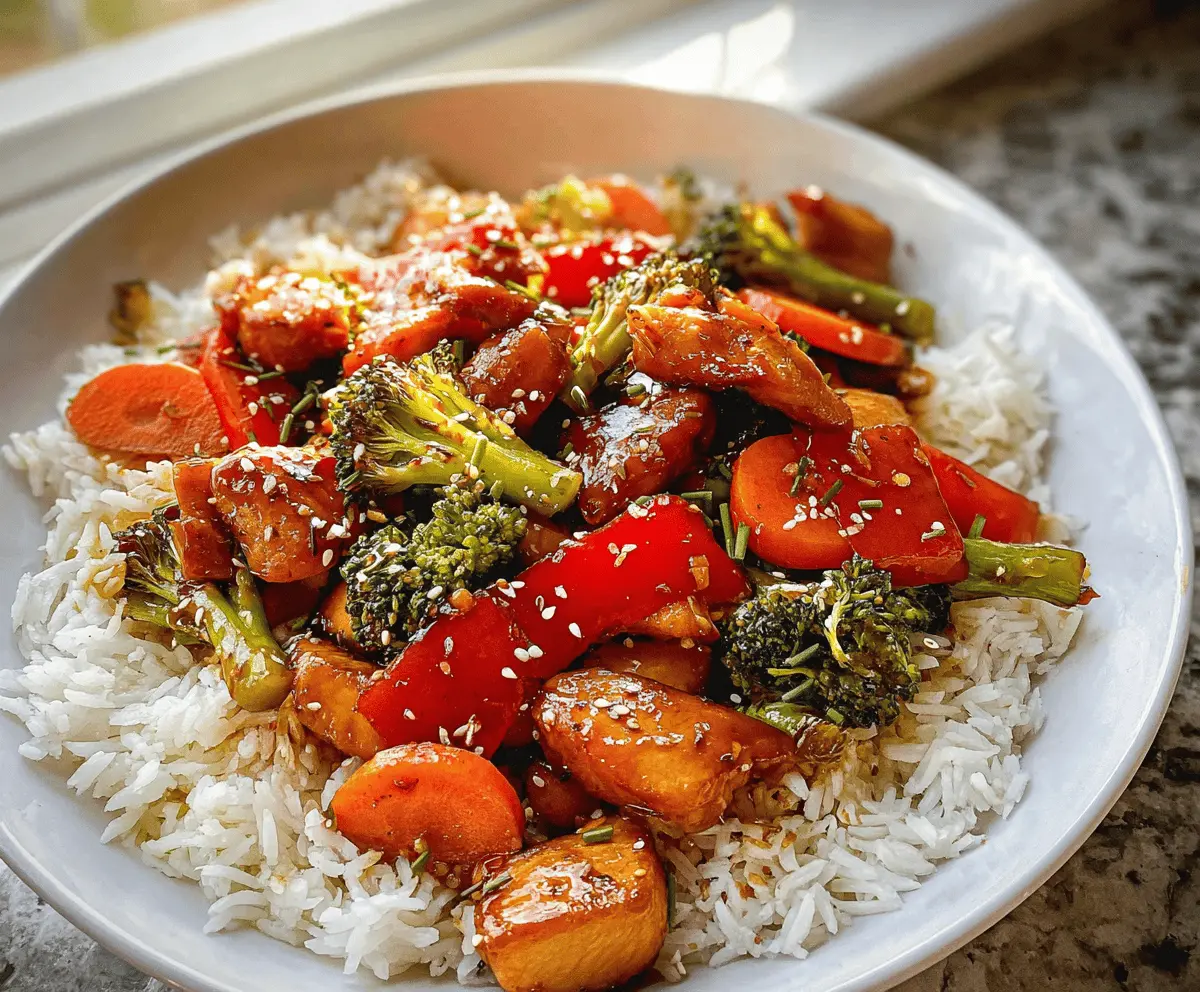 Easy Honey Garlic Chicken Stir Fry Recipe