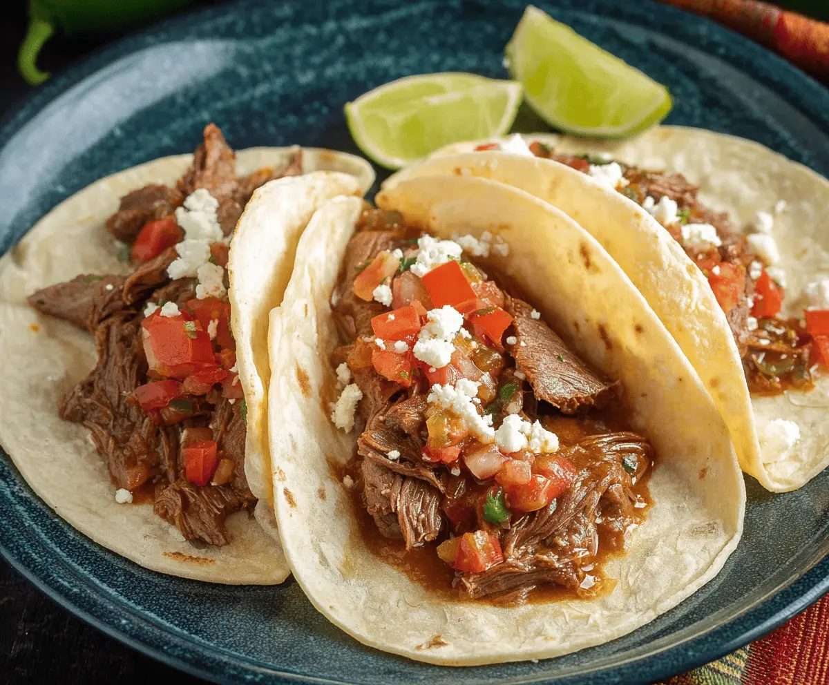 Easy Traditional Carne Guisada Tacos Recipe