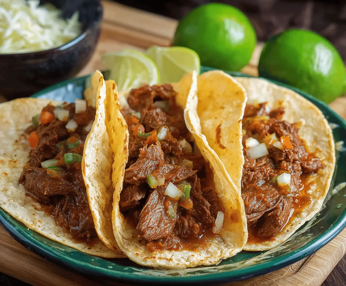 Easy Traditional Carne Guisada Tacos Recipe