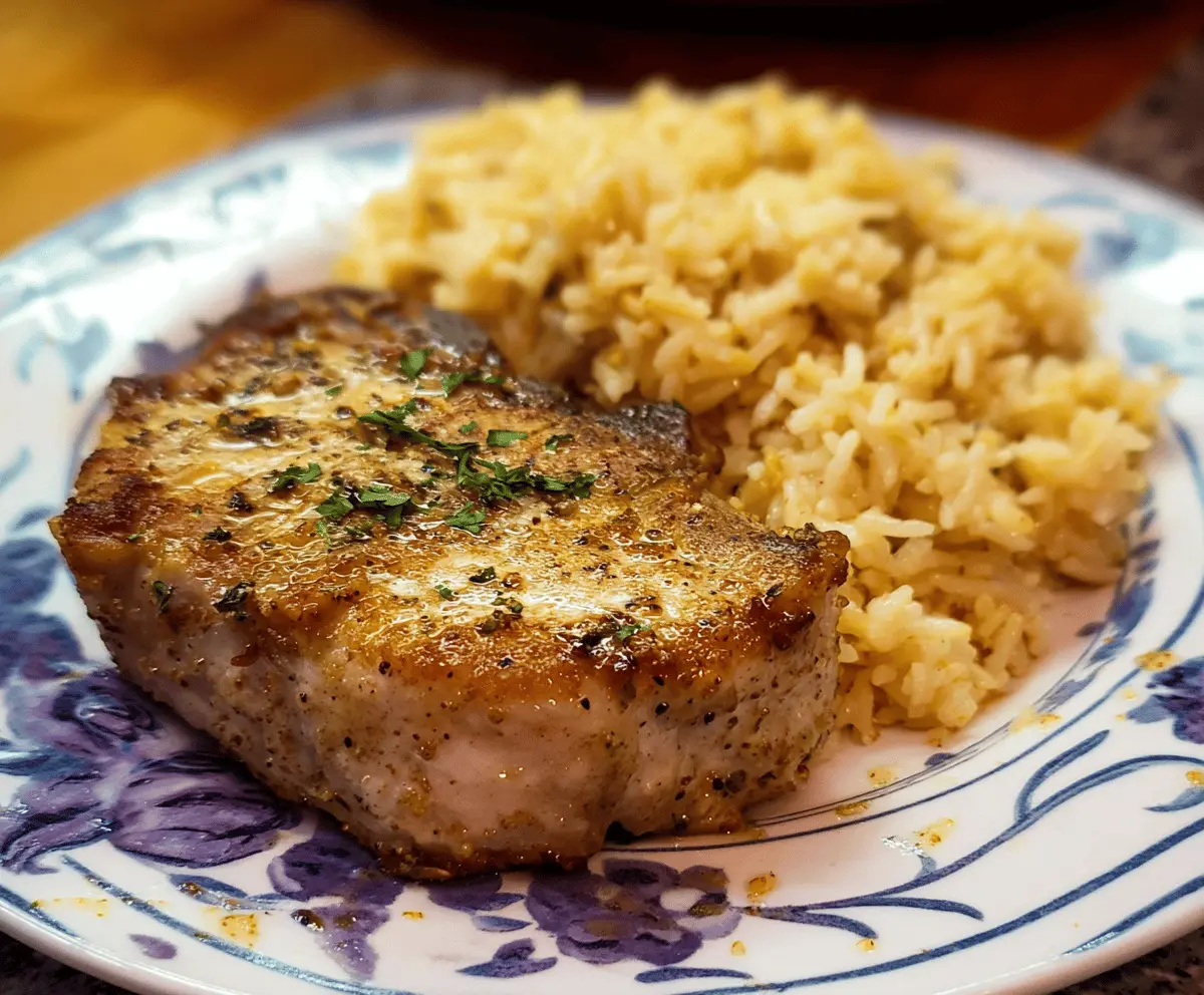 Easy Southern Baked Pork Chops with Rice