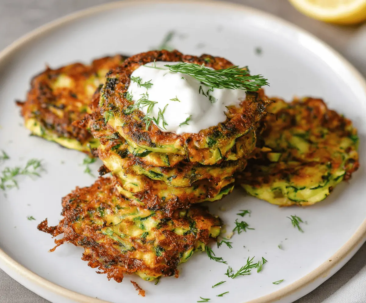 Easy Crispy Zucchini Fritters Recipe
