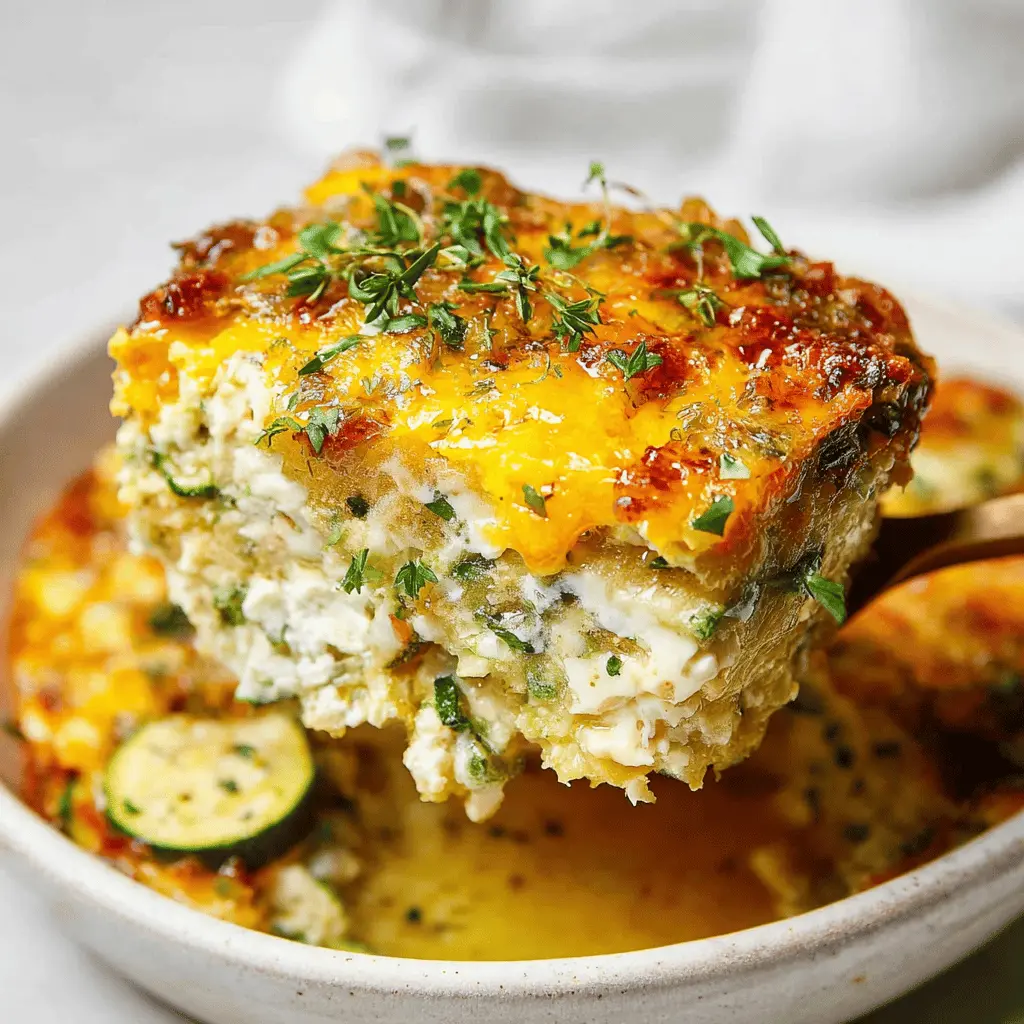 Cheesy Loaded Zucchini Casserole Recipe