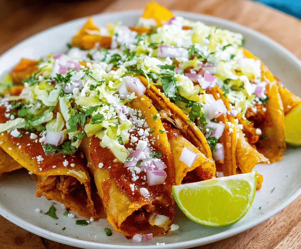 Easy Crispy Tacos Dorados Recipe