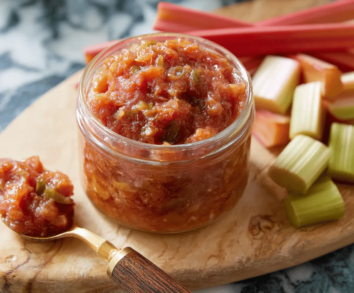 Easy Rhubarb Relish Recipe for Beginners