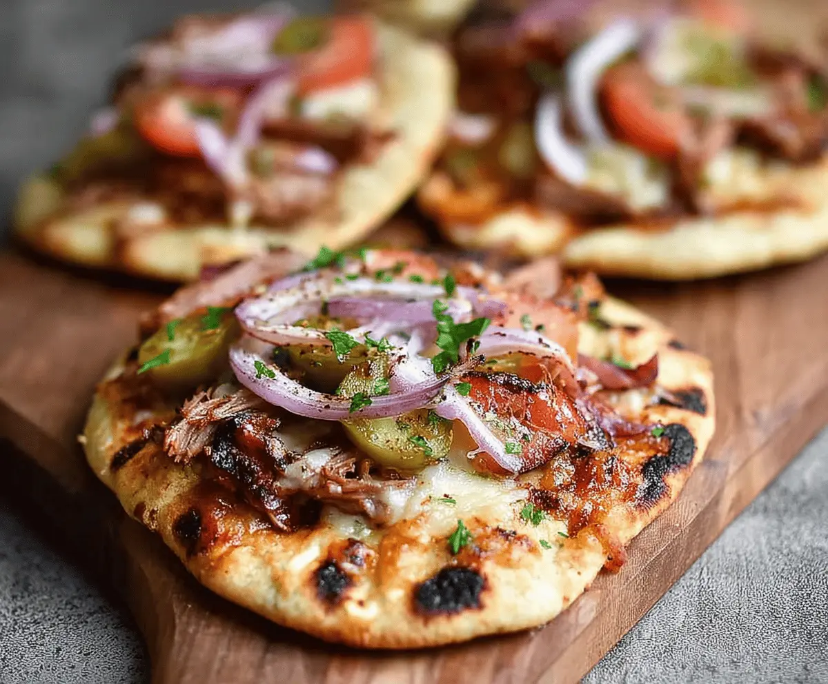 Easy Mini Cuban Naan Pizzas Recipe
