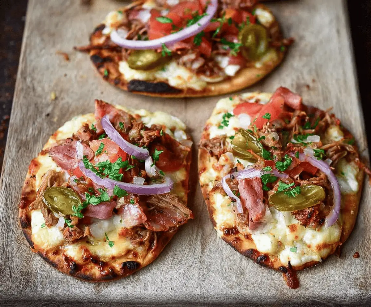 Easy Mini Cuban Naan Pizzas Recipe