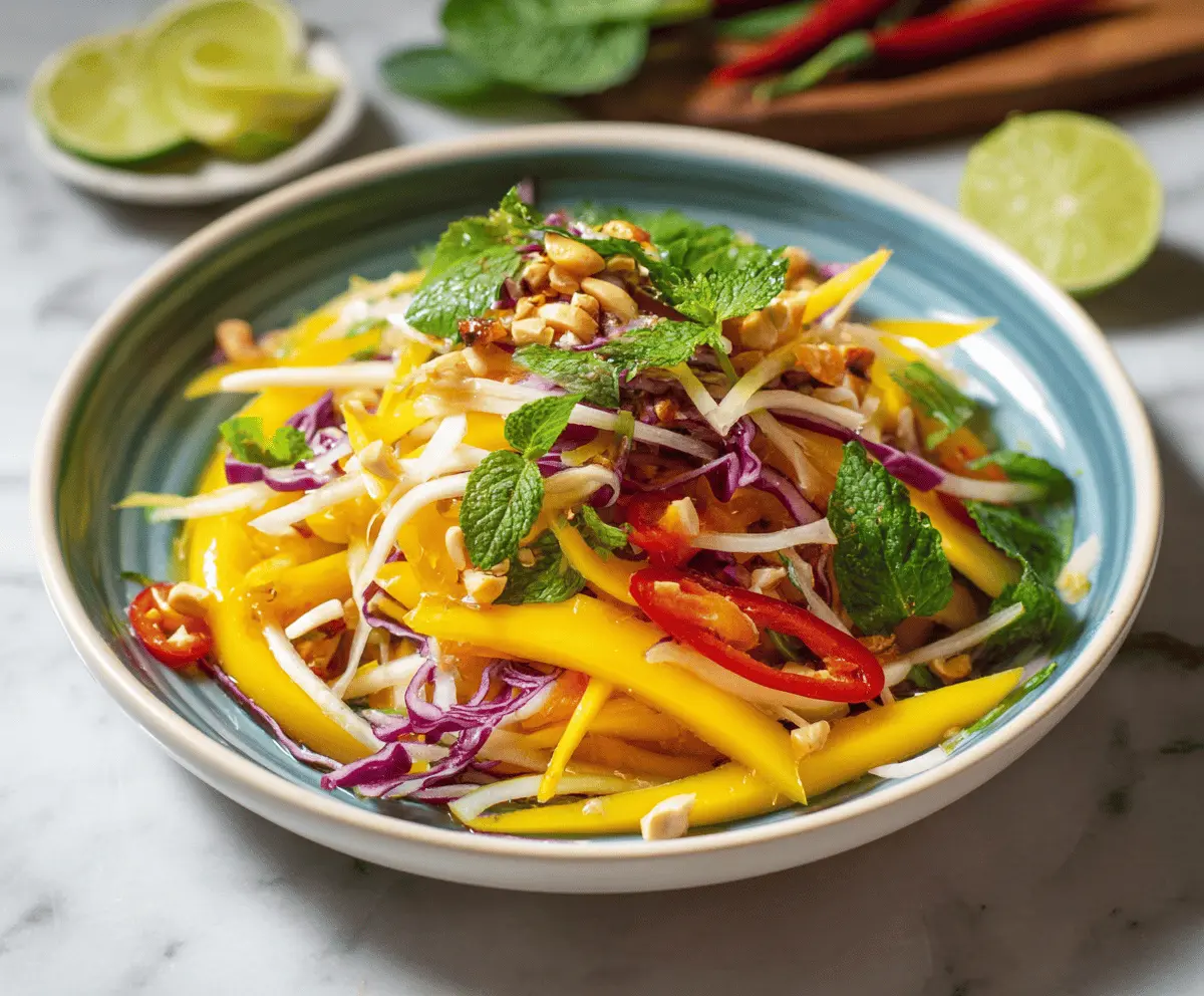 Fresh and Tangy Thai Mango Salad Recipe