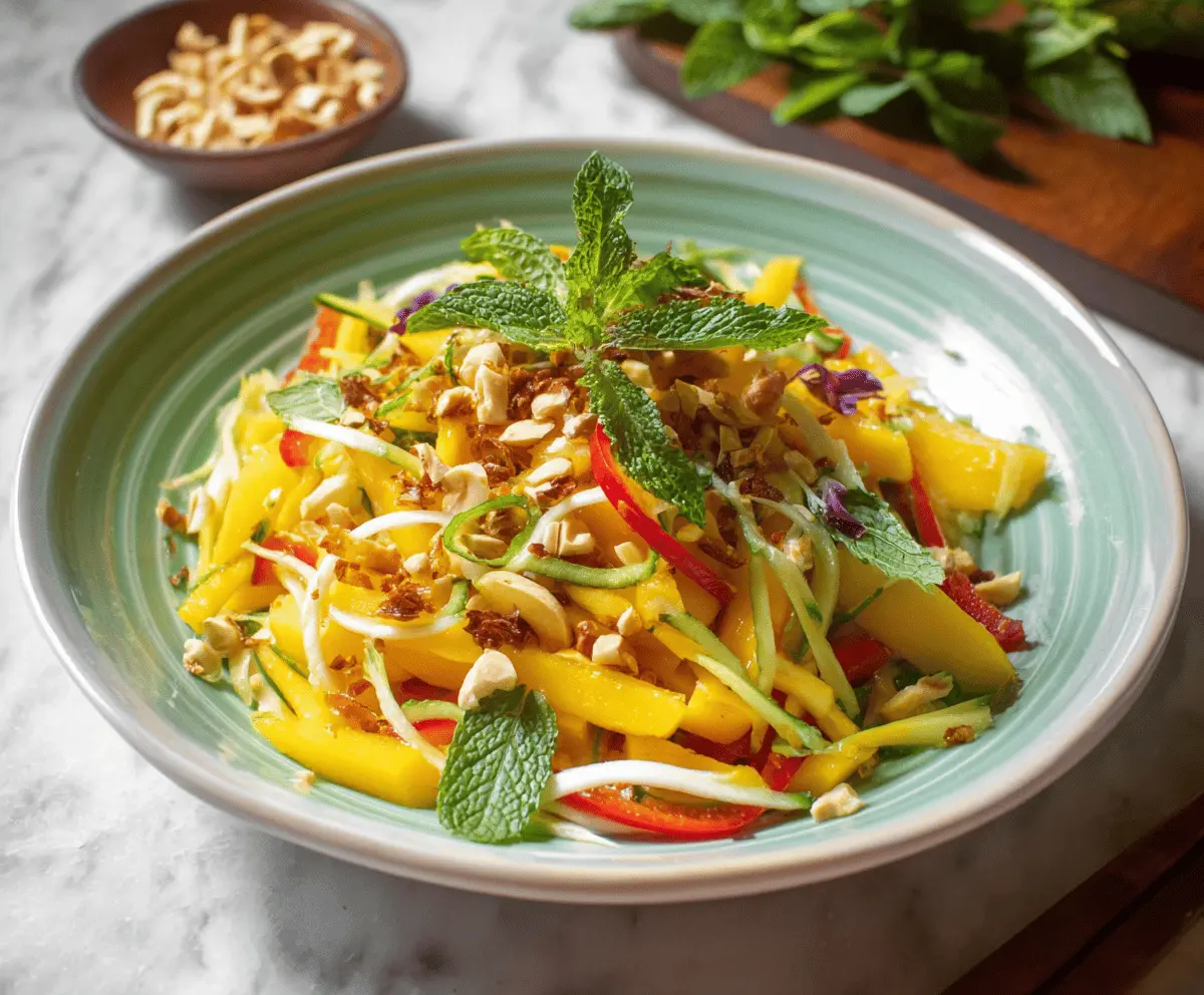Fresh and Tangy Thai Mango Salad Recipe