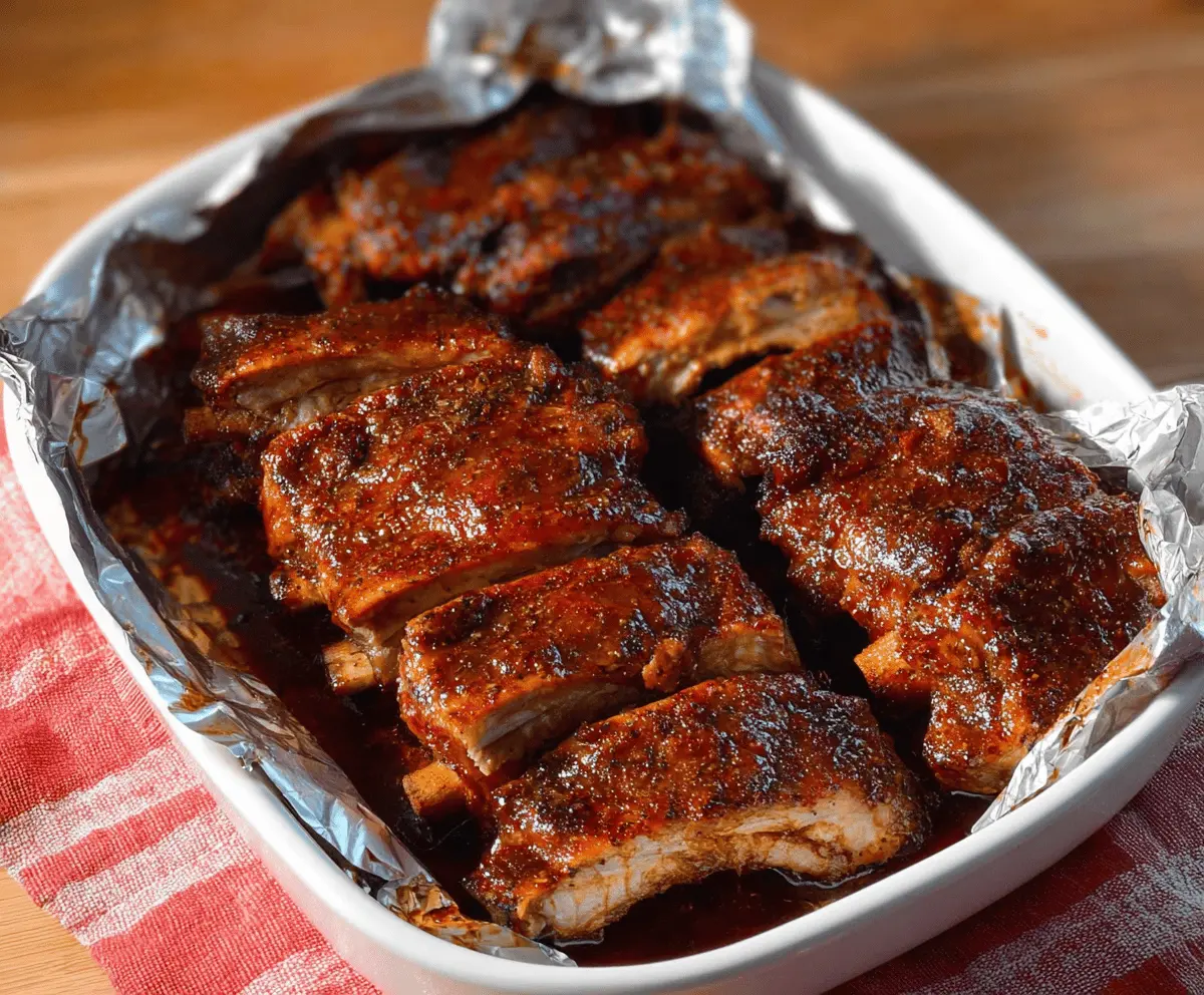 Fall Apart Oven Baked Country Style Pork Ribs
