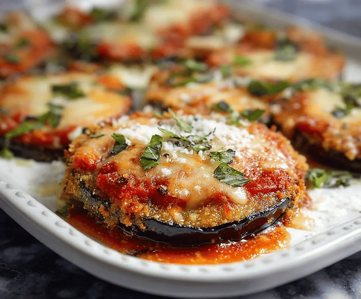 Crispy Baked Eggplant Parmesan Recipe