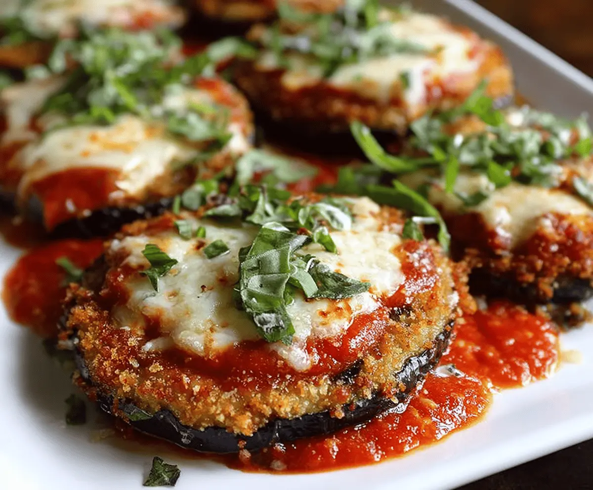 Crispy Baked Eggplant Parmesan Recipe