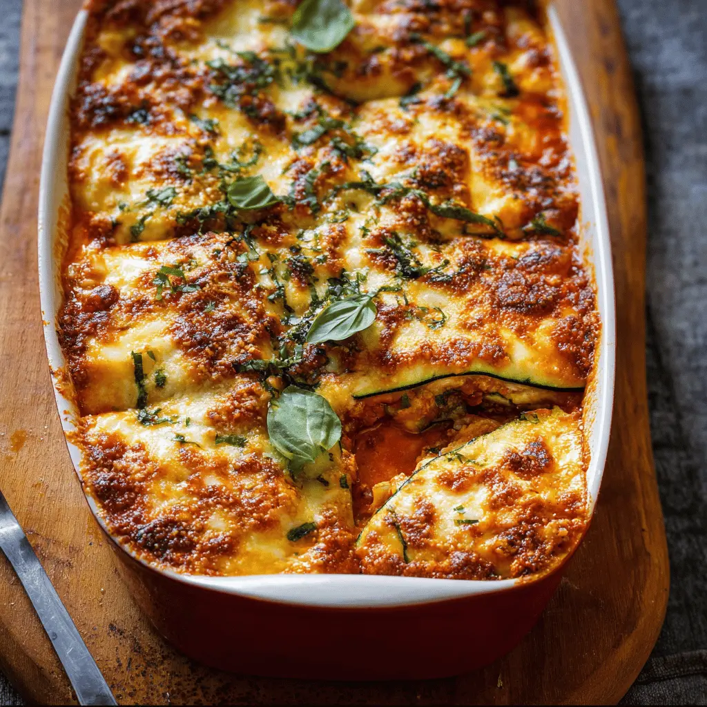 Healthy Zucchini Lasagna with Easy Prep