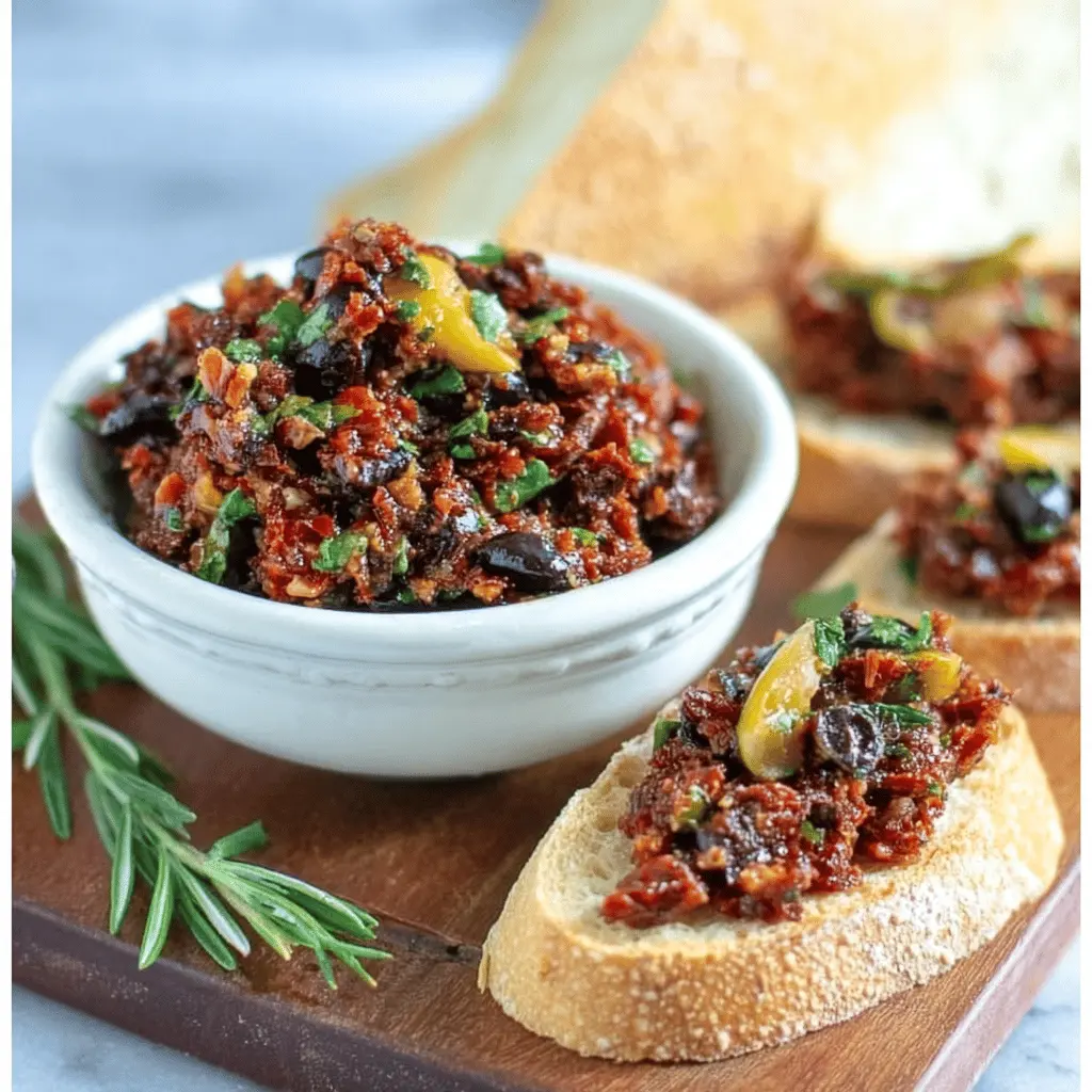 Easy Olive and Sun-Dried Tomato Tapenade Recipe