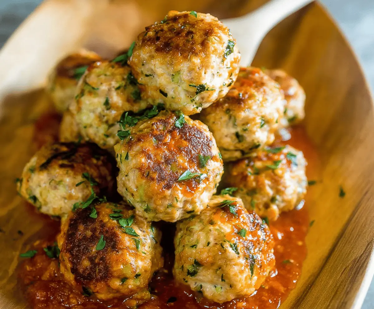 Healthy Turkey Zucchini Meatballs Recipe