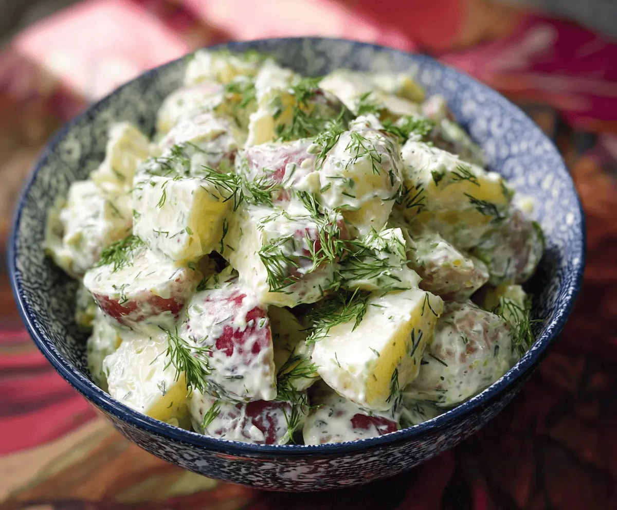 Creamy Dill Potato Salad with Tangy Mustard Dressing